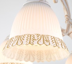 Люстра 60107/5 белый с золотом