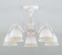 Люстра 60107/5 белый с золотом