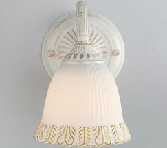 Настенный светильник 60107/1 белый с золотом