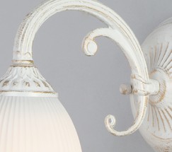 Настенный светильник 60107/1 белый с золотом