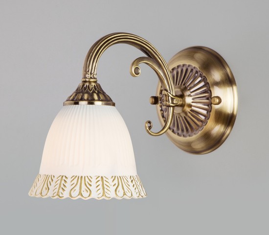 Настенный светильник 60107/1 античная бронза