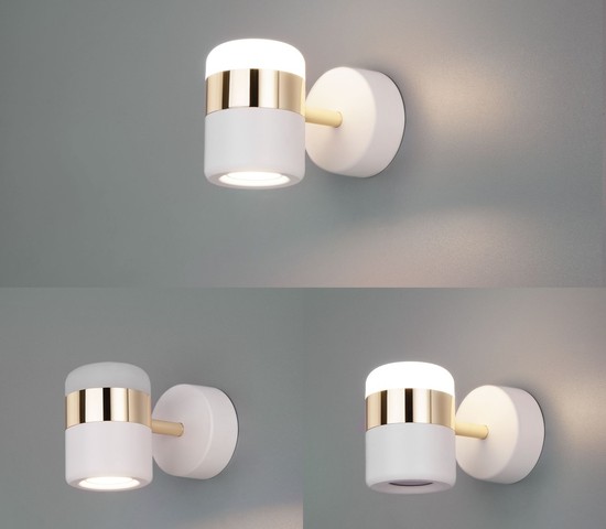 Настенный светильник 20165/1 LED золото/белый