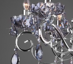 Люстра 10109/6 хром/лазурный хрусталь Strotskis