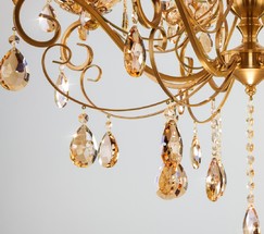 Люстра 10109/8 бронза/тонированный хрусталь Strotskis