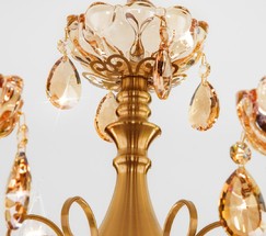 Люстра 10109/8 бронза/тонированный хрусталь Strotskis