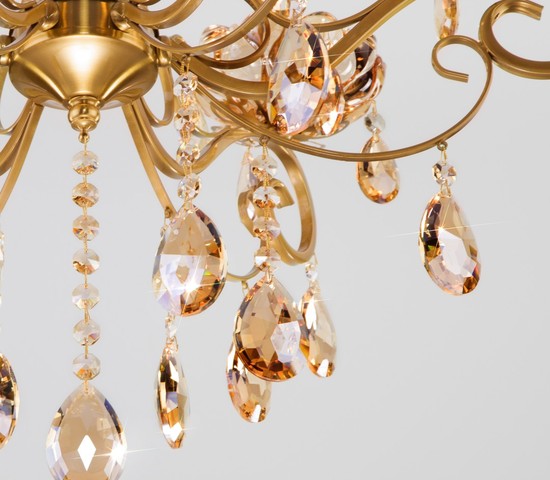 Люстра 10109/6 бронза/тонированный хрусталь Strotskis