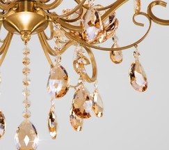 Люстра 10109/6 бронза/тонированный хрусталь Strotskis