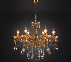 Люстра 10109/6 бронза/тонированный хрусталь Strotskis