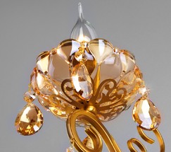 Настенный светильник 10109/1 бронза/тонированный хрусталь Strotskis