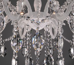 Люстра 10108/8 белый/прозрачный хрусталь Strotskis