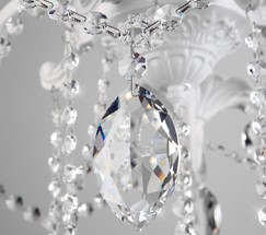 Люстра 10108/5 белый/прозрачный хрусталь Strotskis