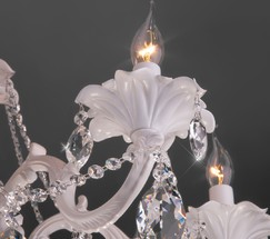 Люстра 10108/5 белый/прозрачный хрусталь Strotskis