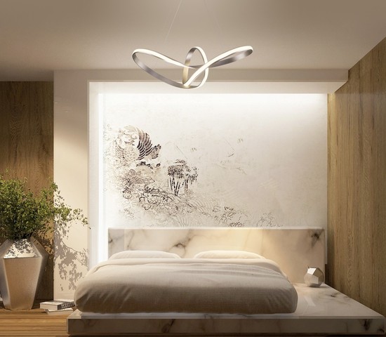 Люстра 90174/1 сатин-никель