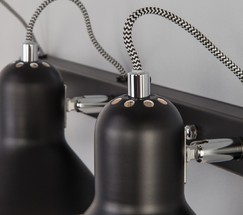 Настенный светильник 20083/3 черный/хром