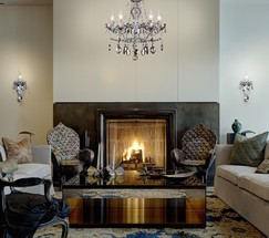 Люстра 10103/5 хром/дымчатый хрусталь Strotskis