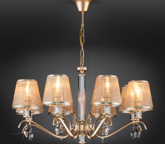 Люстра 60103/8 перламутровое золото