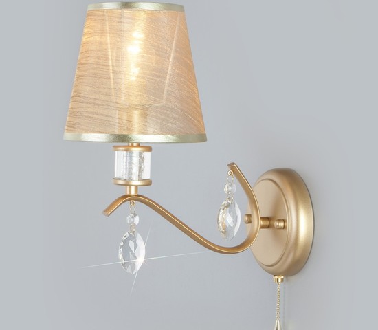 Настенный светильник 60103/1 перламутровое золото