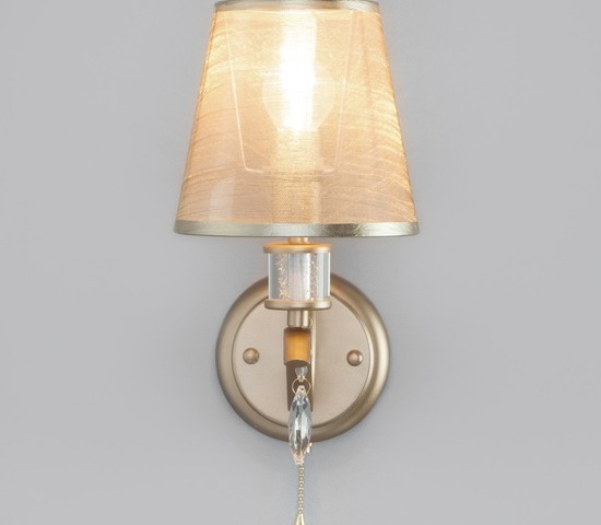 Настенный светильник 60103/1 перламутровое золото