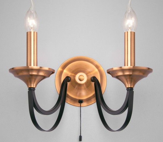 Настенный светильник 60098/2 черный