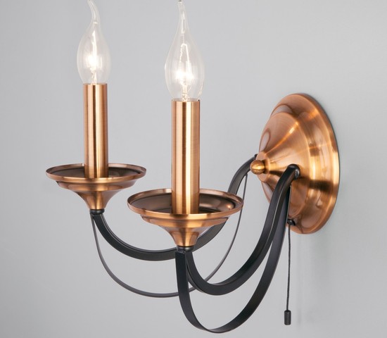 Настенный светильник 60098/2 черный