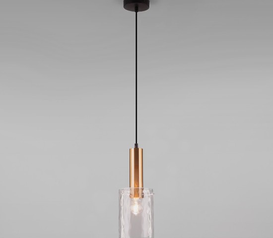 Люстра 50177/1 черный/бронза