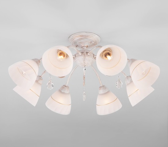 Люстра 30156/8 белый с золотом