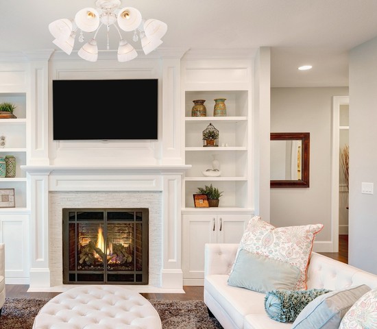 Люстра 30156/8 белый с золотом