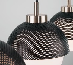 Люстра 50106/3 античная бронза/черный