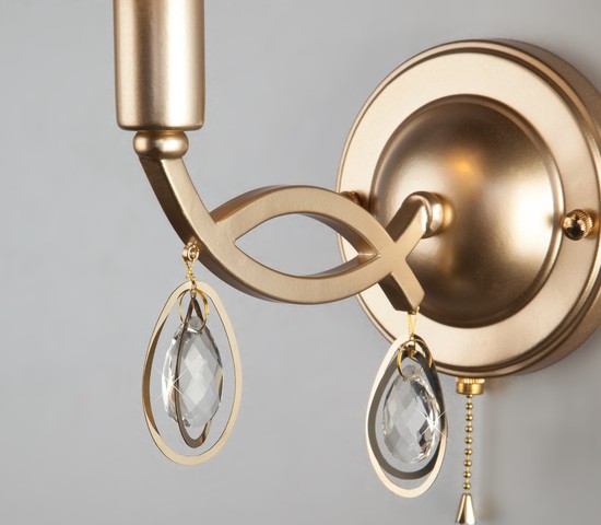 Настенный светильник 60091/1 перламутровое золото