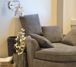 Настенный светильник 10101/1 хром/прозрачный хрусталь Strotskis