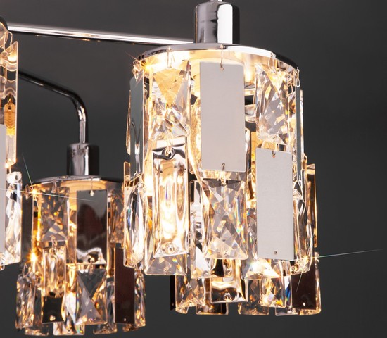 Люстра 10101/8 хром/прозрачный хрусталь Strotskis