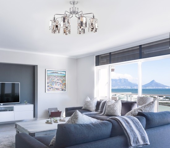 Люстра 10101/8 хром/прозрачный хрусталь Strotskis