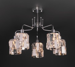 Люстра 10101/5 хром/прозрачный хрусталь Strotskis