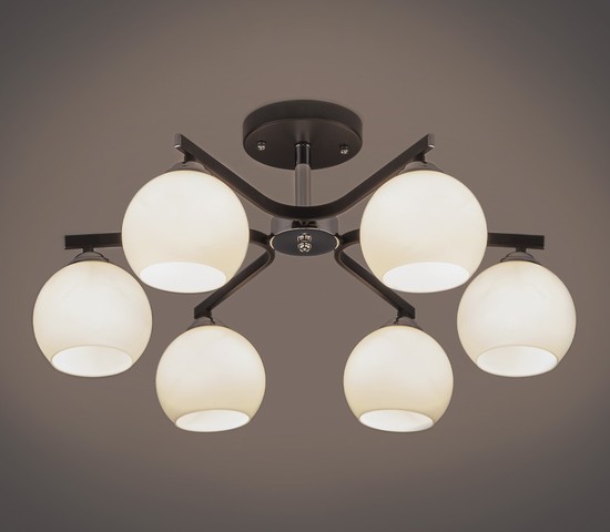 Люстра 30145/6 хром/венге