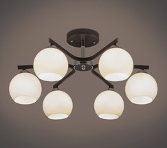 Люстра 30145/6 хром/венге