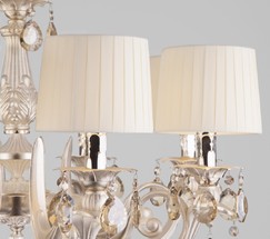 Люстра 10098/8 серебро/тонированный хрусталь Strotskis