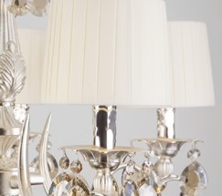 Люстра 10098/5 серебро/тонированный хрусталь Strotskis