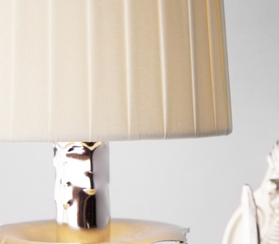 Настенный светильник 10098/1 серебро/тонированный хрусталь Strotskis