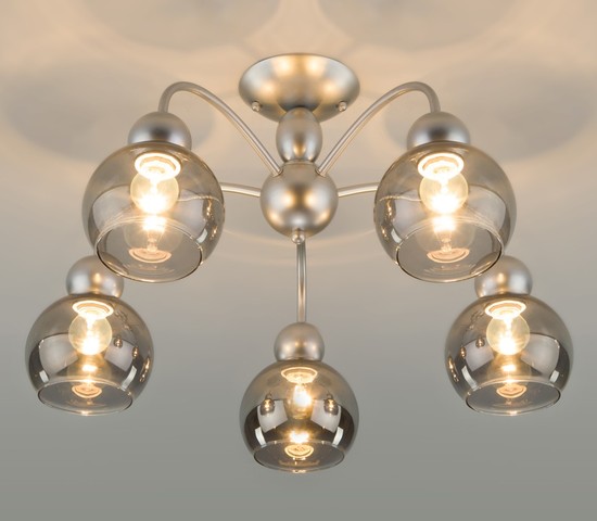 Люстра 30148/5 серебро