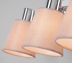 Настенный светильник 20080/3 хром/бежевый