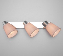 Настенный светильник 20080/3 хром/бежевый