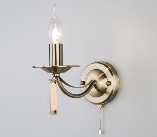 Настенный светильник 60087/1 античная бронза