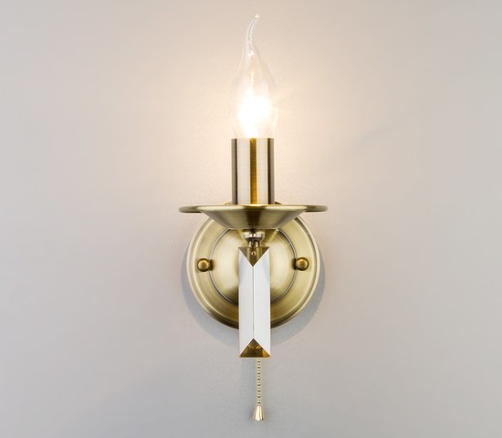 Настенный светильник 60087/1 античная бронза