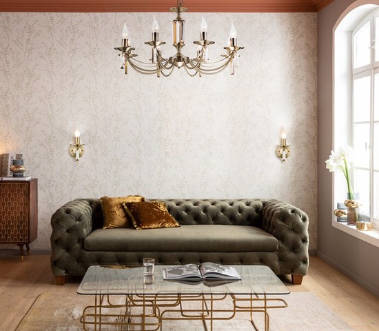 Настенный светильник 60087/1 античная бронза