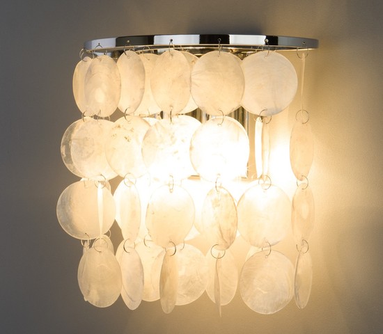 Настенный светильник 60084/2 хром/перламутр