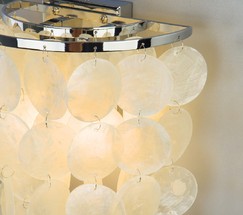 Настенный светильник 60084/2 хром/перламутр