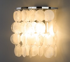 Настенный светильник 60084/2 хром/перламутр