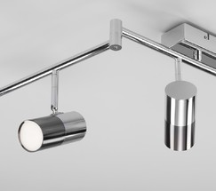 Люстра 20086/6 LED хром/черный жемчуг