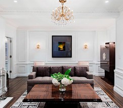 Люстра 10096/5 золото/прозрачный хрусталь Strotskis