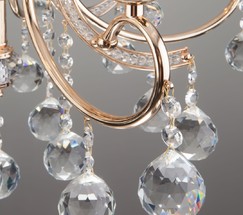 Люстра 10096/5 золото/прозрачный хрусталь Strotskis